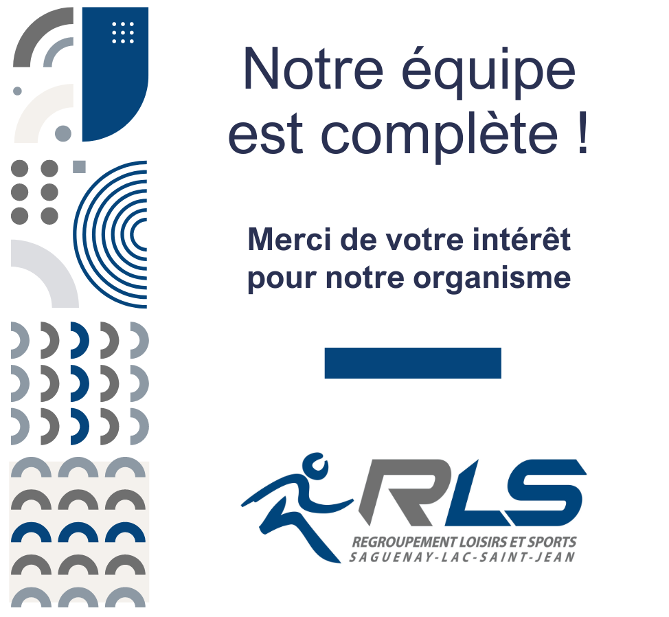 Le RLS recrute Notre équipe est complète 2024